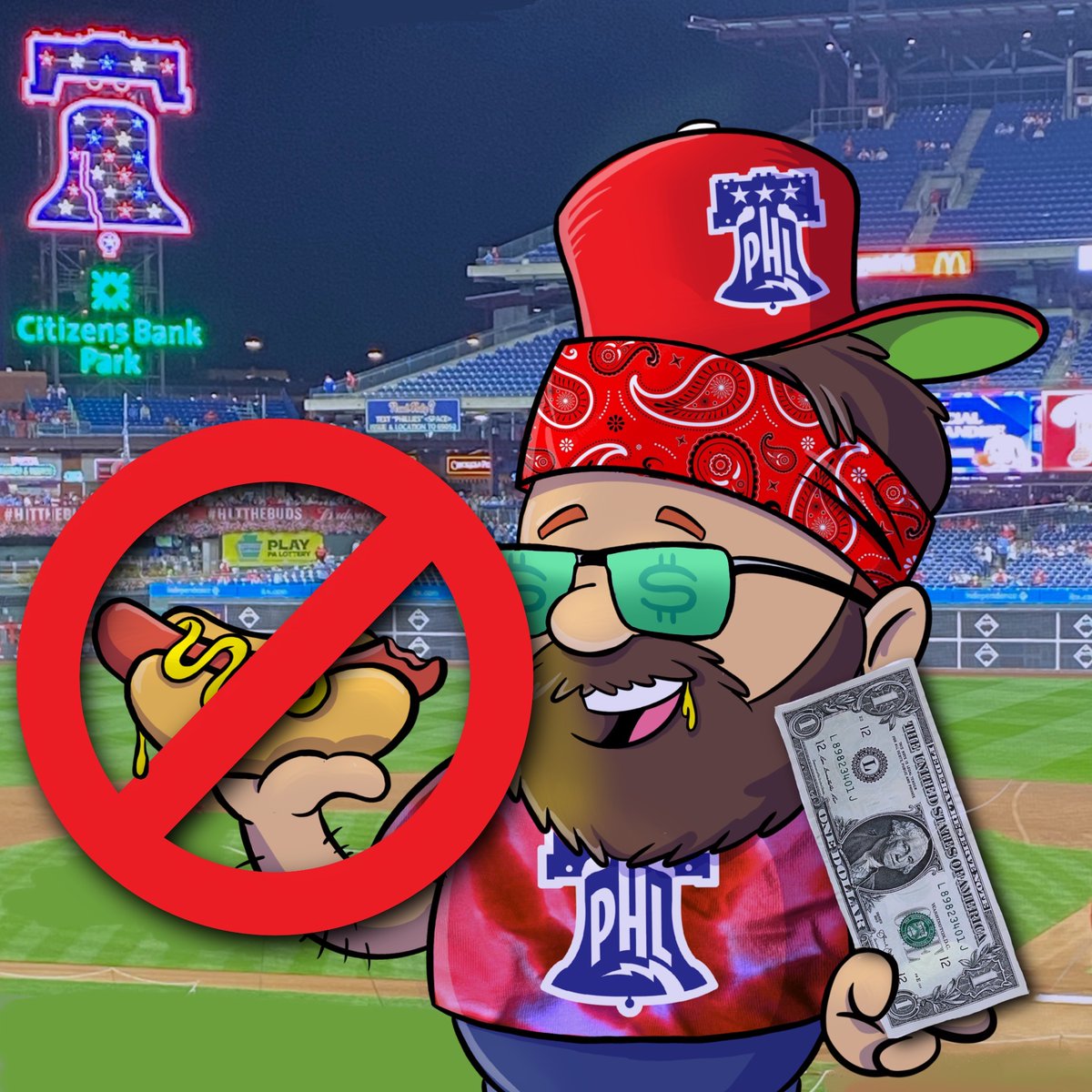 NO MORE #dollardognight in #Philly !
All good things come to an end. If you call standing in a long line for a cheap #hotdog a good thing!
✌️❤️🌭

#philadelphiaphillies #phillies #baseball #itsaphillything #hotdogs #weiner #weiners #fightinphils