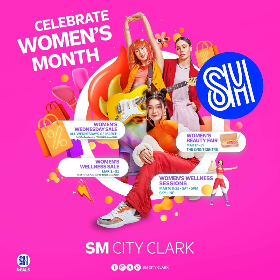 It's time to #KeepGlowingAtSM, ladies! 💗 #GetHypedAtSM as we celebrate the women power summit and a whole month of sales, wellness sessions, and beauty fairs—all for Women!💃 #EverythingsHereAtSM
