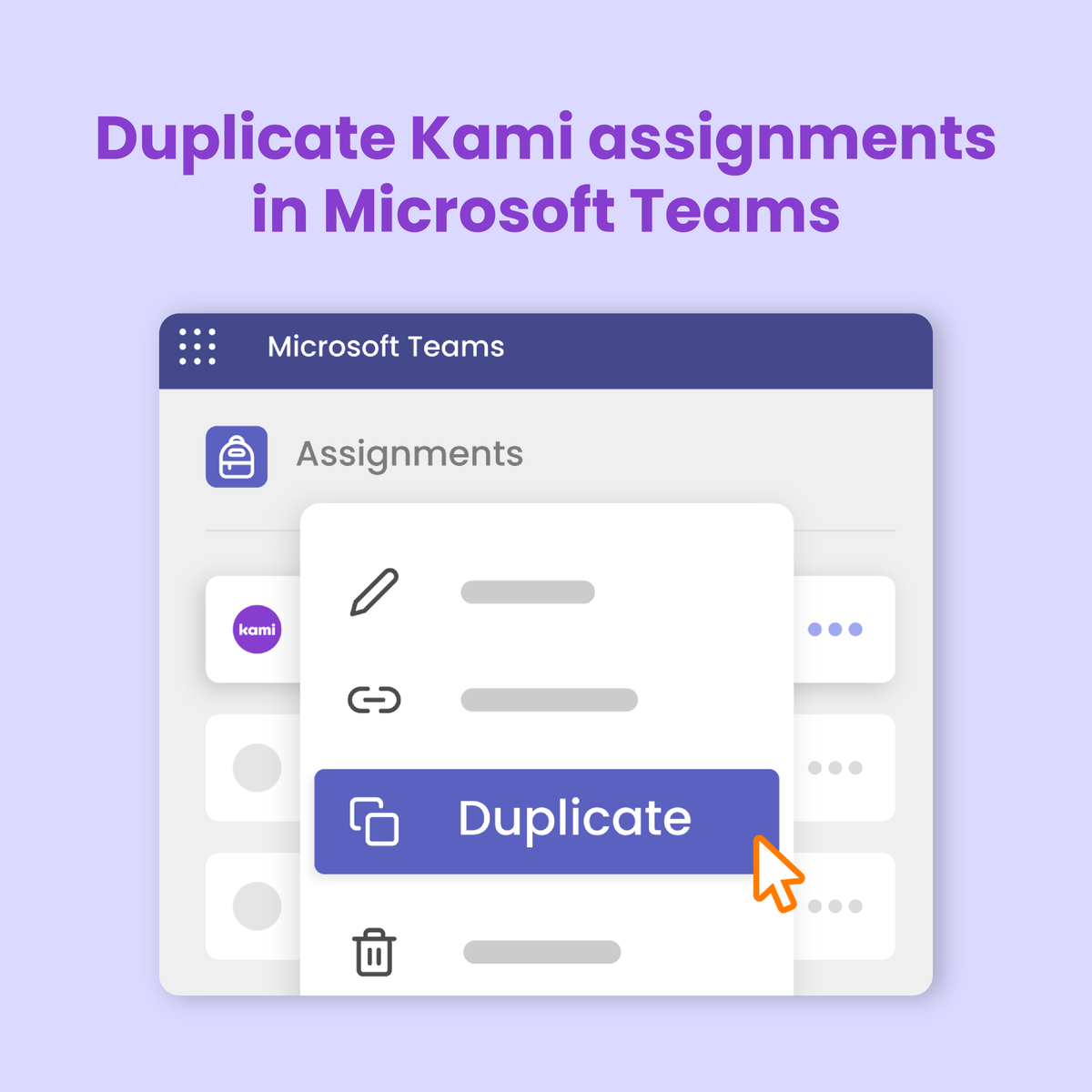 KamiApp's tweet photo. Just deliver a dynamite lesson? ๐ฅ
You can now reuse your top-notch content with as many classes as you like! Available with our @MicrosoftEDU Teams integration.
Discover how: https://t.co/JK7DACb8Zk
#KamiUpdates https://t.co/LSUk6qNpjU