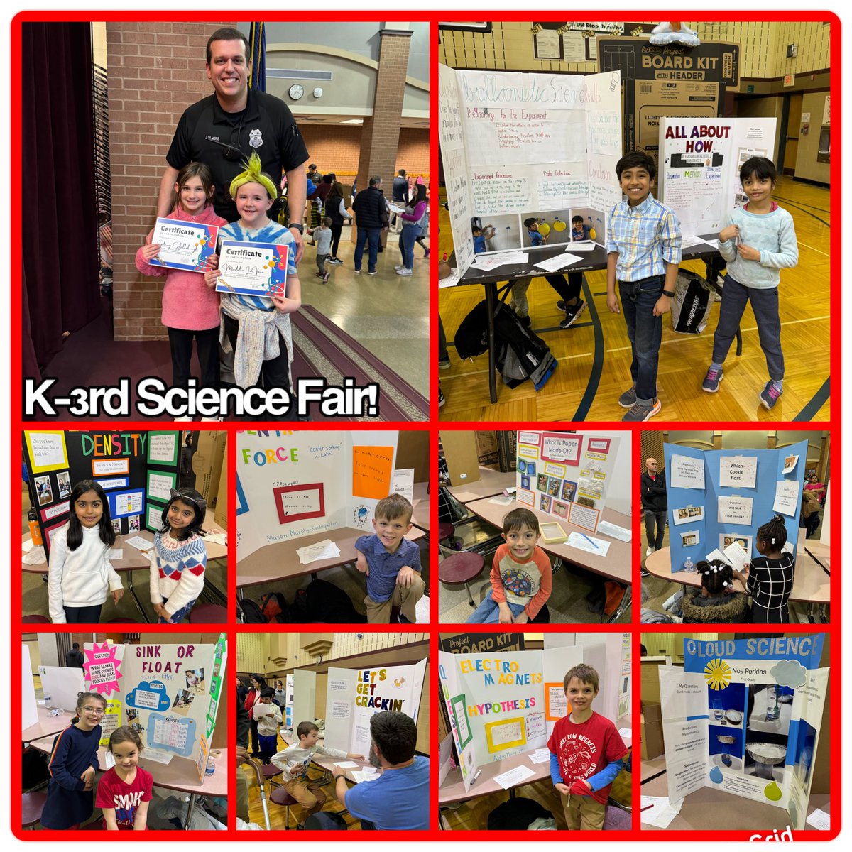 A great K-3rd Science Fair tonight at Smoky Row!! @myccs 🚀🚀