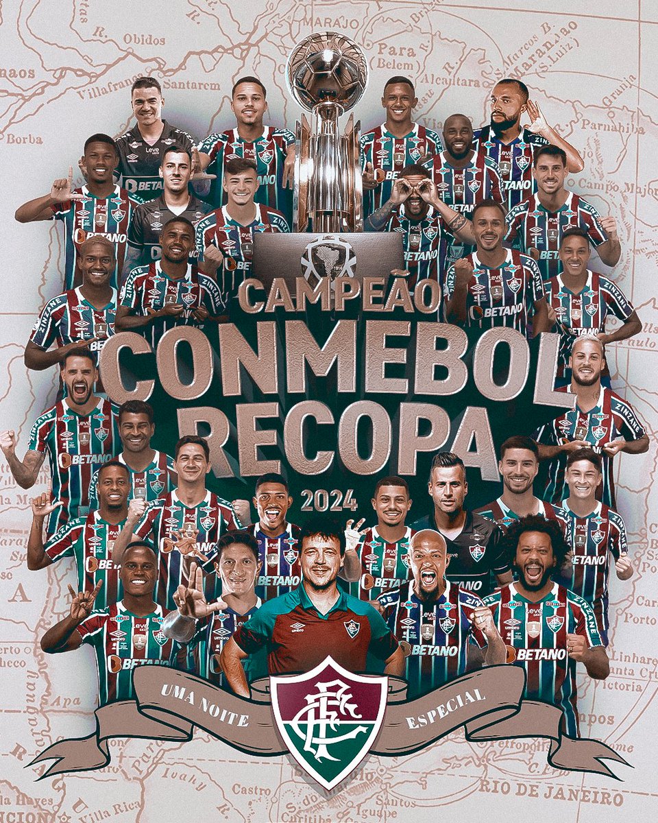 EU TE AMO, FLUMINENSE FOOTBALL CLUB! EU TE AMO DEMAIS! SOMOS CAMPEÕES DA RECOPA!