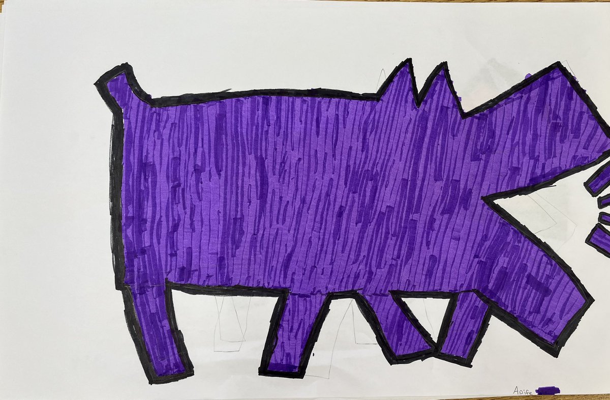 Influenced by Keith Haring Art the Grade 3s <a href="/wps_wildcats/">WPS</a> created bold and creative Barking Dogs! “Art should be something that liberates your soul, provokes the imagination and encourages people to go further” - Keith Haring  <a href="/GEDSB/">Grand Erie District School Board</a>