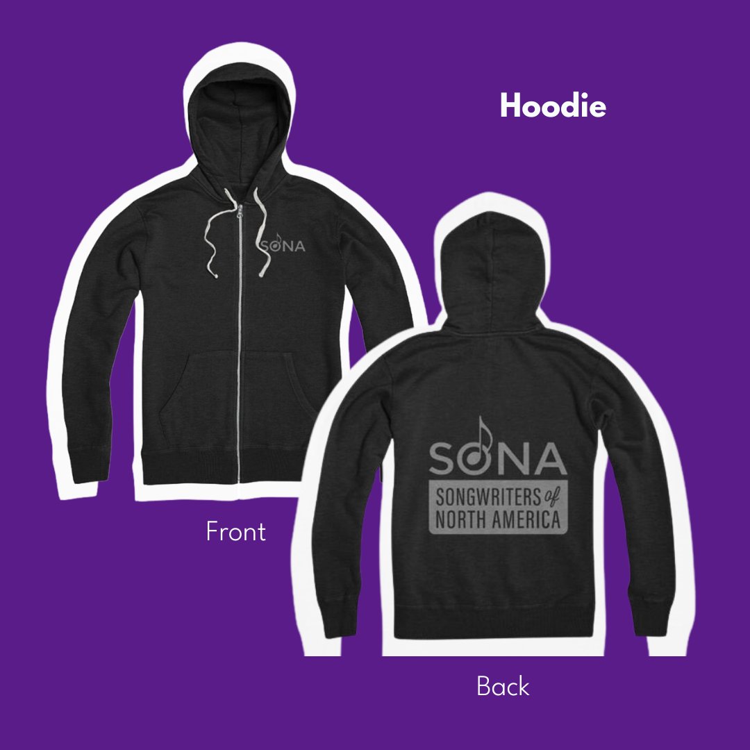 Represent! This SONA hoodie tells the world that you fight for the rights of songwriters and composers. Grab yours at wearesona.com! #songwriters #songwritersfirst #wearesona
