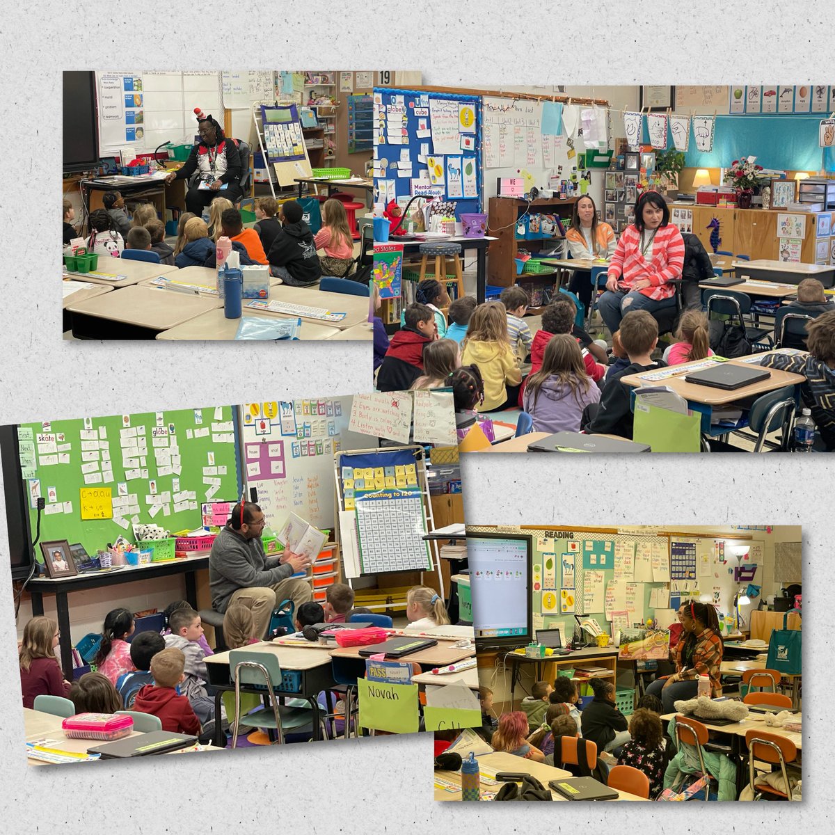 What a great day for our students to have Austin-East class of 1972 present the Black History Museum to them, and CMA principal Charlene Lewis and staff to read to our students to kickoff Read Across America!