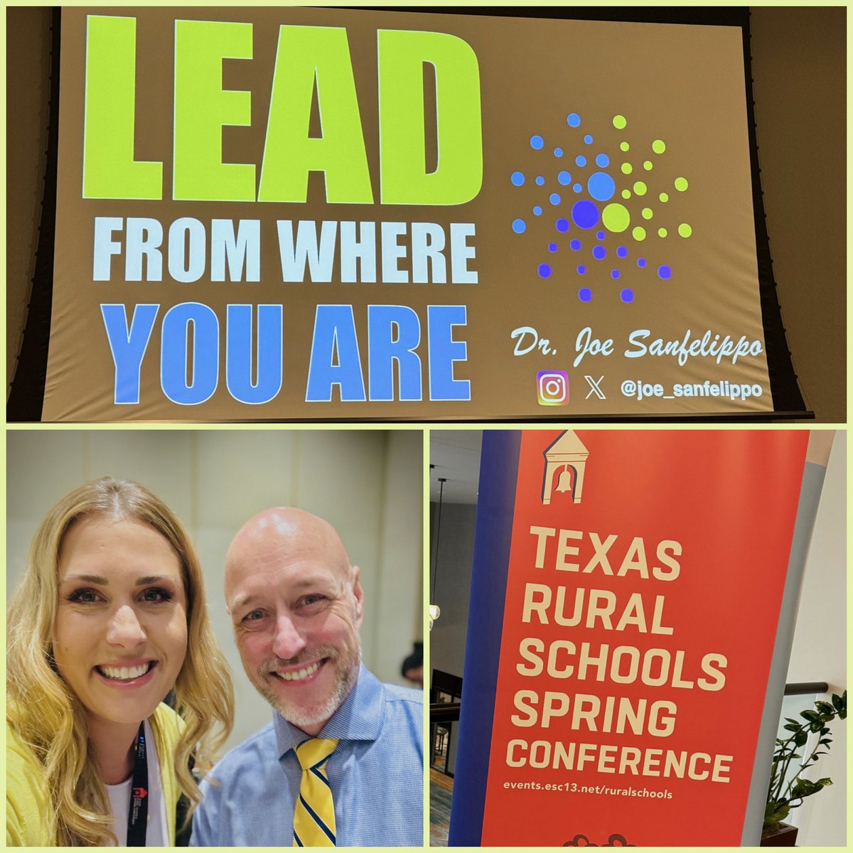 ⚠️ Warning ⚠️ @Joe_Sanfelippo is the BEST keynote speaker I’ve ever seen and you WILL be moved to tears so wear waterproof mascara or wait until after he speaks to apply makeup. #ruralschoolsconf