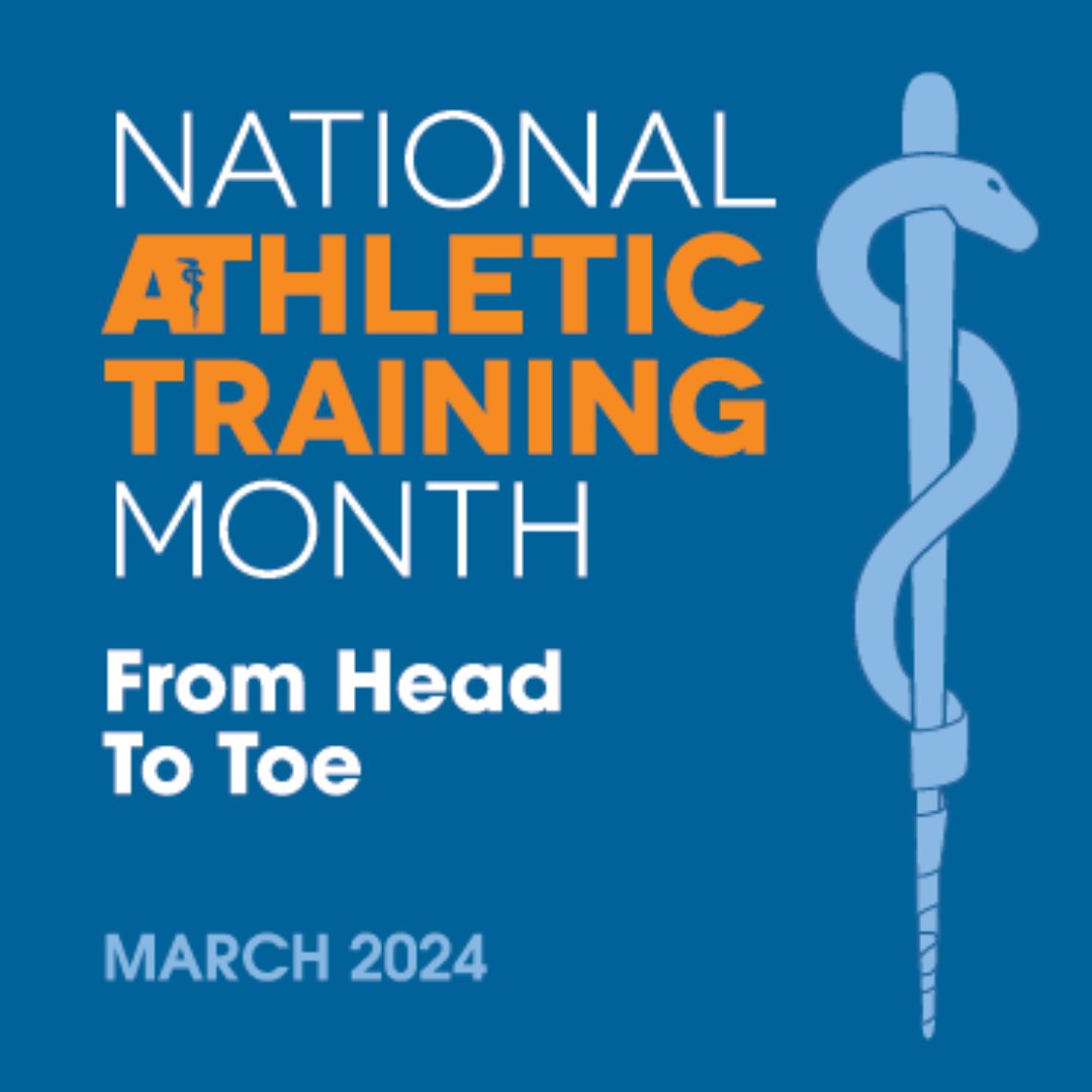 National Athletic Training Month is held every March to help spread awareness about the important work of athletic trainers. If you're an AT or if you know one, tag us and your AT on social media and we'll give ATs the recognition they deserve! #ATsAreHealthCare #WeLoveATs