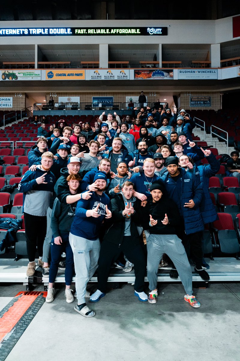 The Alpha Sleuth had an electric night cheering on <a href="/BlackBearsWBB/">Maine Women's Basketball</a> in there win tonight! <a href="/BlackBearsFB/">Maine Football</a>