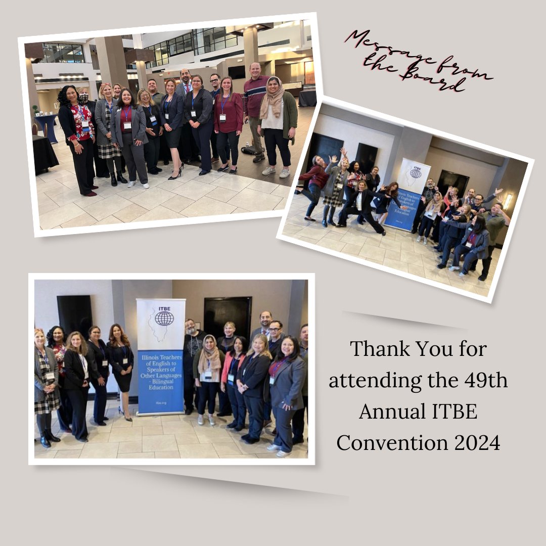 Thank you for joining us!
From the ITBE-Bilingual Education Board members-