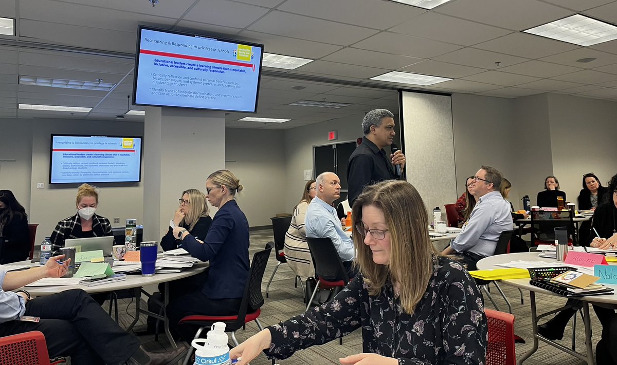 hlsyms's tweet photo. Regional staff are learning more about how to understand &amp; respond to anti-Black racism. Connecting to the Ed Leadership Standards. @HRCE_NS 
#leadingforequity #ANSframework https://t.co/sGMAgqknpQ