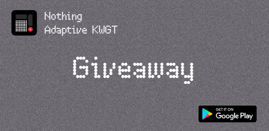 #Giveaway 

Hi Guys I'm Giving away 10 Promocodes of 'Nothing Adaptive KWGT'

play.google.com/store/apps/det…

How to enter:
Like ♥️ Repost 🔄 Comment 🗨️

Giveaway ends in 2 days 

Good luck 🤞