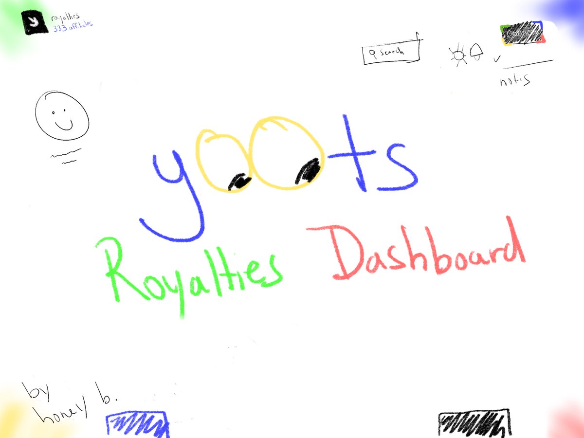 submission for the <a href="/y00tsNFT/">y00ts</a> dashboard bounty

completely handdrawn with crayola &amp; love

high quality visual + video at the end👇🧵