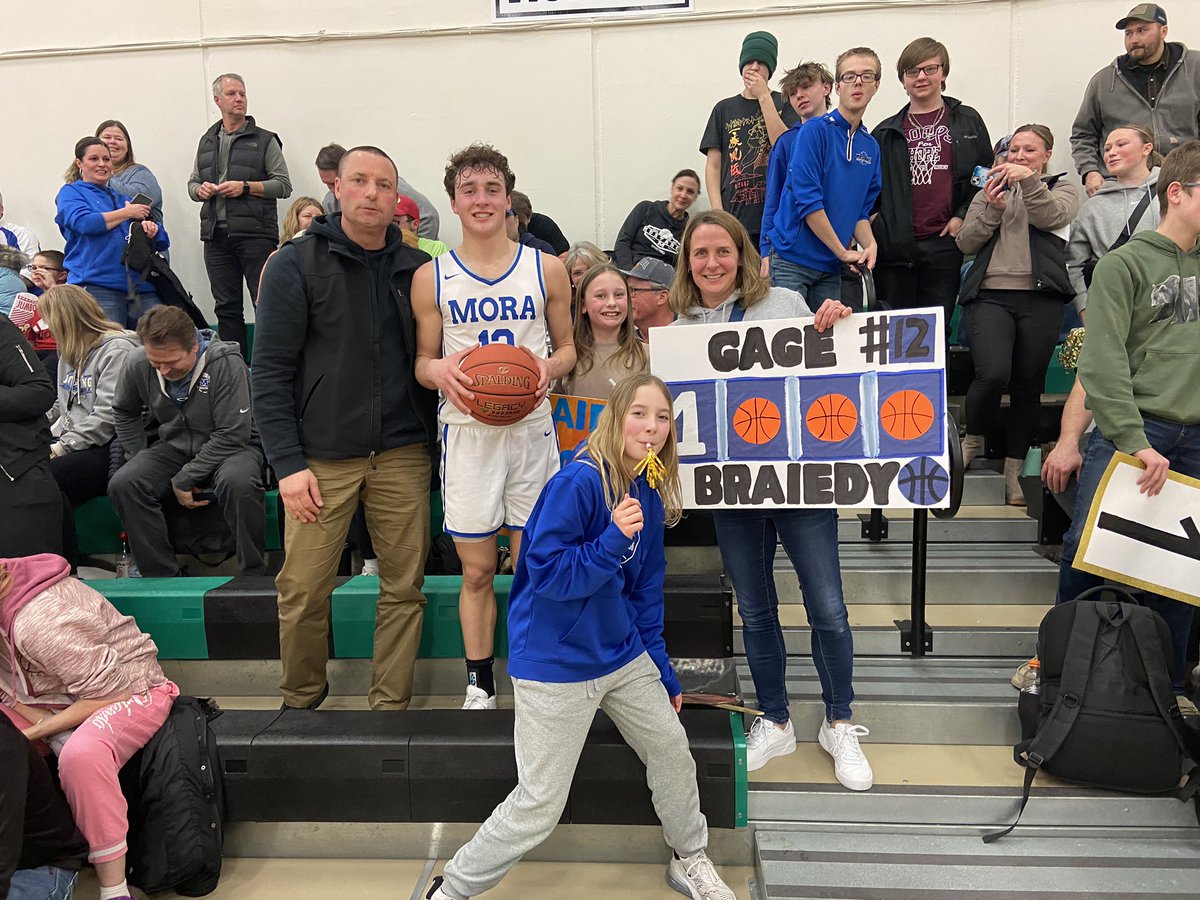 More of a recap coming but first want to congratulate Junior @gage_braiedy on reaching 1000 points tonight!