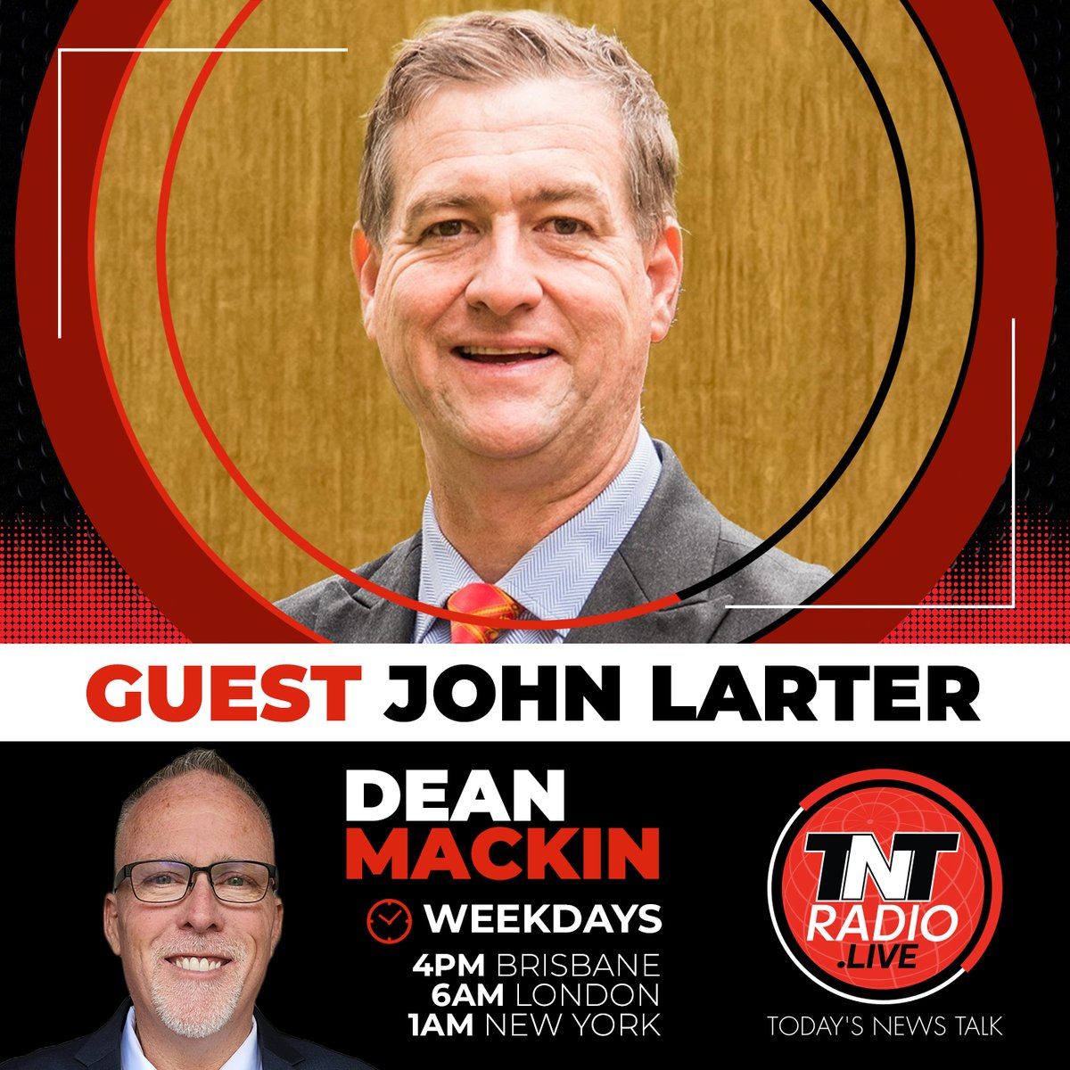 Talking to <a href="/JohnLarter000/">John Larter</a> of Hoody's Heroes today from 5pm and also to former VIC Liberal party MP and Family First Senate candidate Bernie Finn which is always something well worth looking forward to! tntradio.live or watch on our Youtube livestream at the following