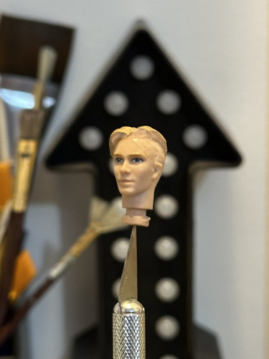 SpaceshipAddict's tweet photo. Workin on silly project making a custom figure of myself. Taking a Lucas figure from Seaquest and trimming parts I dont want to create my side swoop undercut whatever I have going on in this pic.😂 I’ll add a bit of putty and sculpt the rest and paint.🥰 #hiitsmeimtheproblemitsme https://t.co/o0rtiP4zay