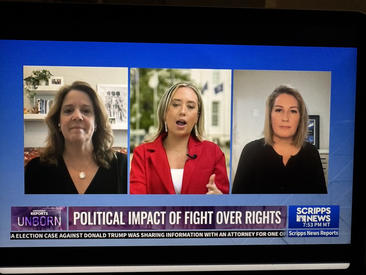 .@scrippsnews aired a special segment on the recent AL IVF ruling and abortion: Unborn. @AlexMillerNews, @NHJennifer, and myself discussed the implications for the presidential election.