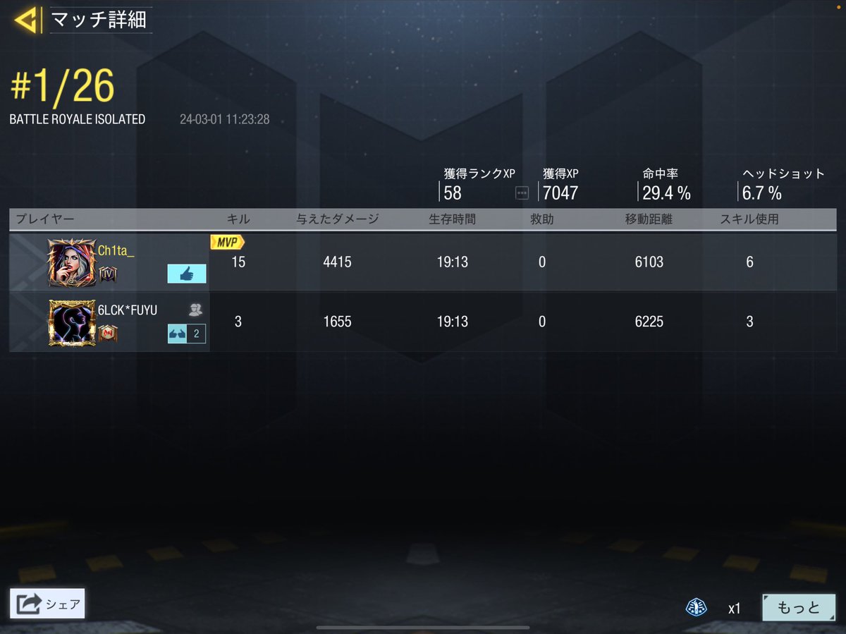 _0xxx1_'s tweet image. ２ﾀﾃしたらチーター扱いされて草🫨
ふゆぴとデュオスクないじじ！！