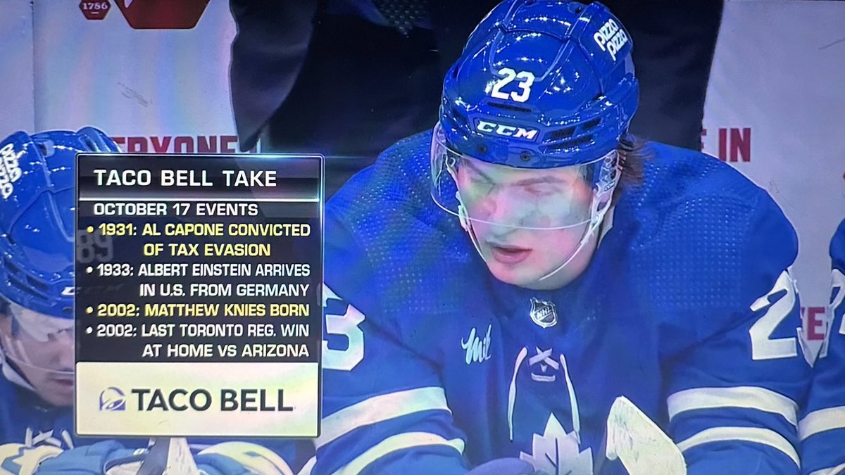 this is the most insane hockey graphic I’ve seen on a Leafs broadcast in a minute