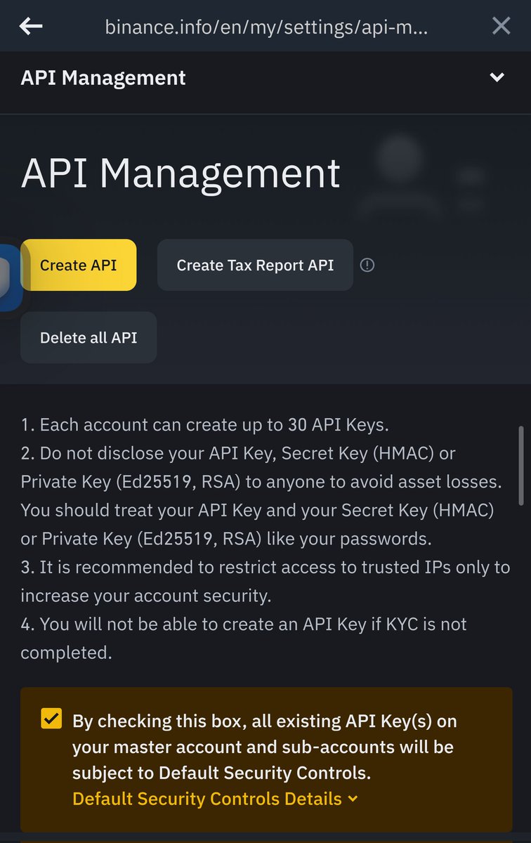 mztacat's tweet photo. ‼️Important INFO: 

This is quite sad and can happen to anyone.  

This often happens with API secret key leak. [some people connect their binance to trading bots/services who perform task or action on their behalf, once the bot is compromised or malicious later on, it can be used against the trader]

Infact, no matter the perform, avoid API as much as you can!

Visit Binance, search API in services and DELETE ALL API if there's any previously approved.

While there are many ways getting compromised, please do ensure you stay safe out there ‼️😑🤙