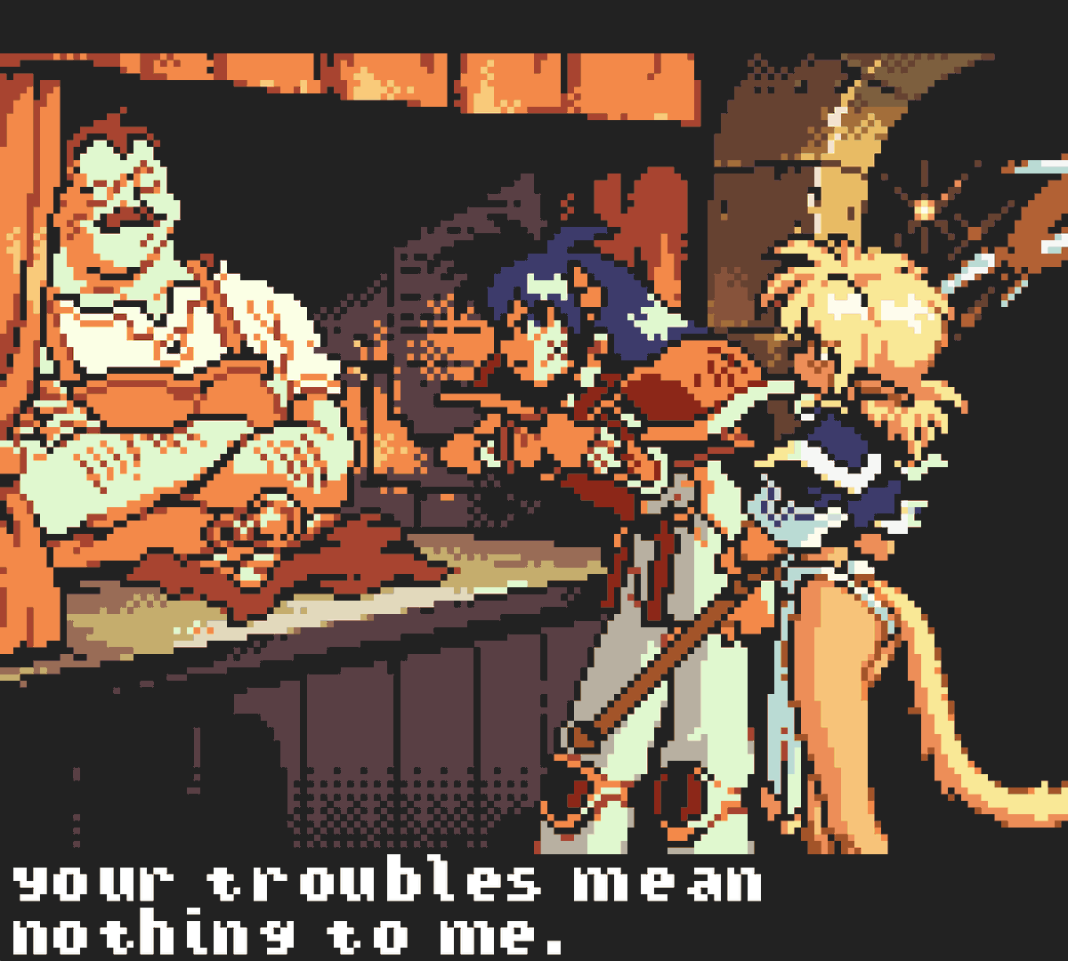 ChrisPariano's tweet photo. Loosely GBC Ruin Explorers study. Someone bully me to put it on a rom? #pixelart #gameboy #ドット絵 https://t.co/QM9GvTxYnc