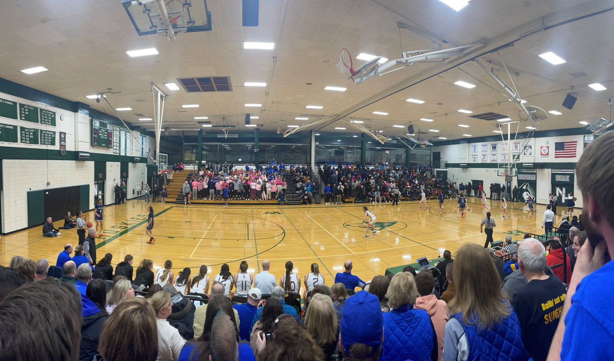 Full house tonight for CMH Girls Basketball's win over Milwaukee Academy of Science in the first round of Sectional play.