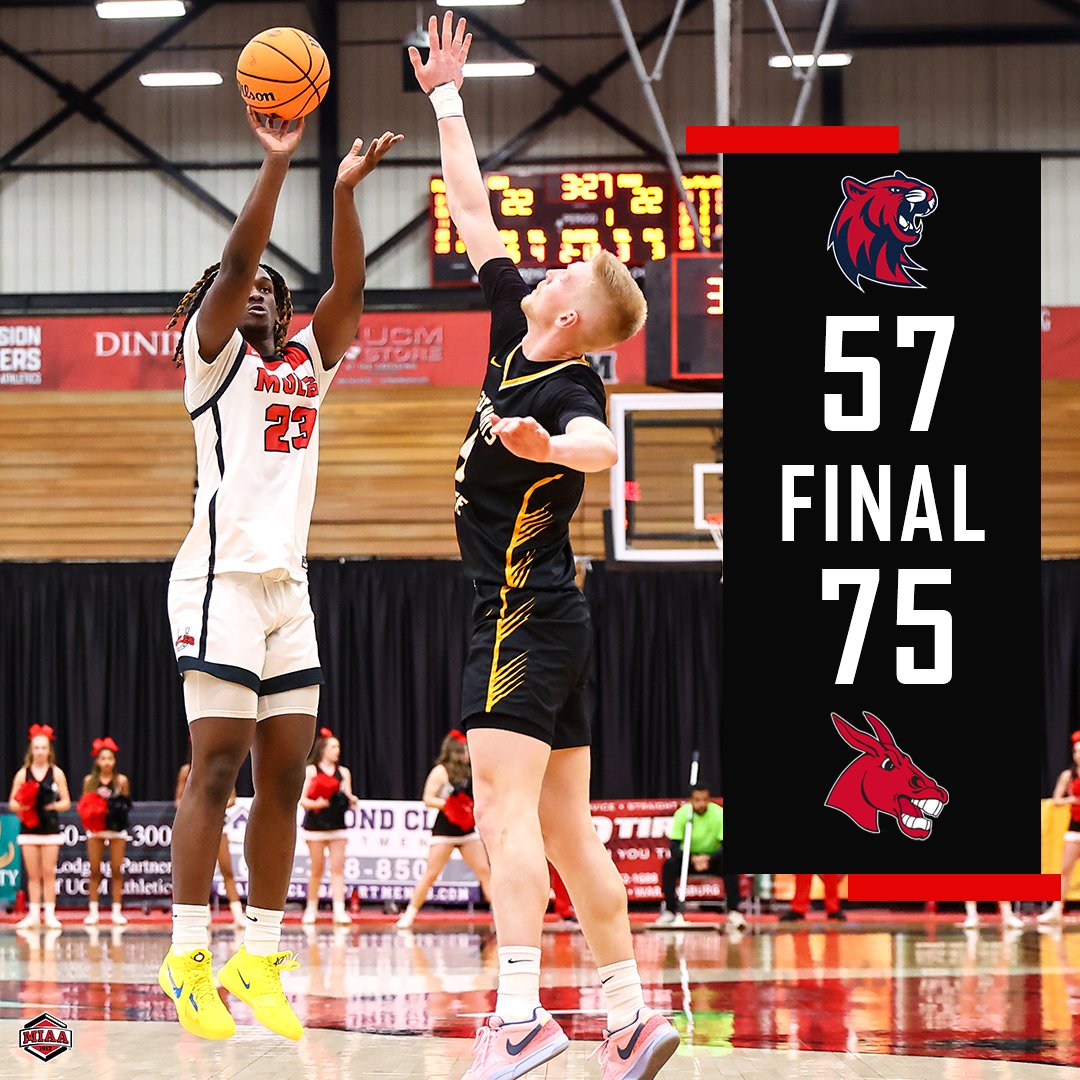 FINAL | Mules 7⃣5⃣, Hillcats 57

Tim Jordan Jr. had a career-high 2⃣5⃣ points &amp; 3 assists!!

#teamUCM x #MuleBall