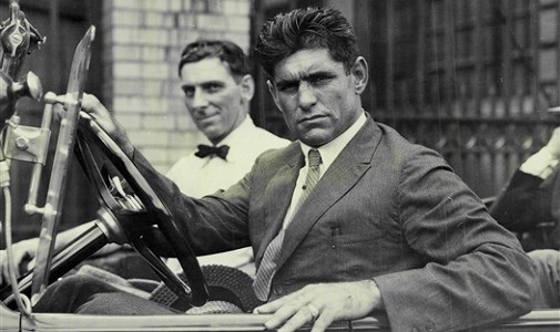 Luis Ángel Firpo, aka The Wild Bull Of The Pampas. Wins over Charley Weinert, Jess Willard, Bill Brennan and Gunboat Smith. Knocked world champ Jack Dempsey thru the ropes in 1923 in one of the all-time great brawls but lost by KO in two. #Heavyweight #History #Boxing