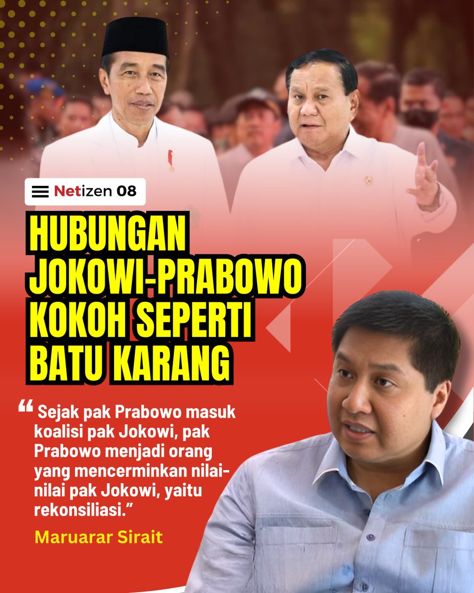 Nilai-nilai rekonsiliasi jokowi juga nampak jelas dalam tubuh prabowo subianto. #HormatJenderal