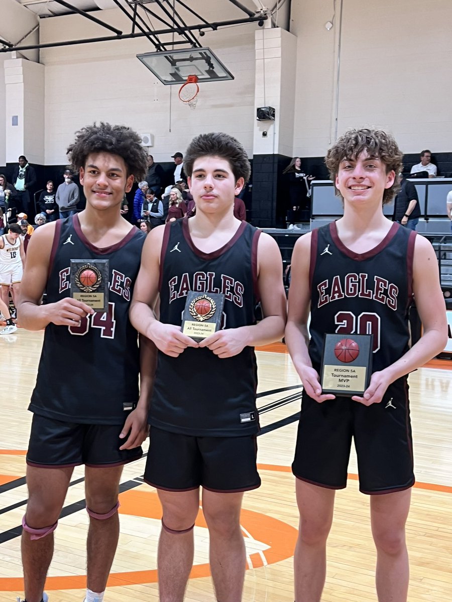 All region : Camden Cole, James Bega, and CJ Goers (MVP)
