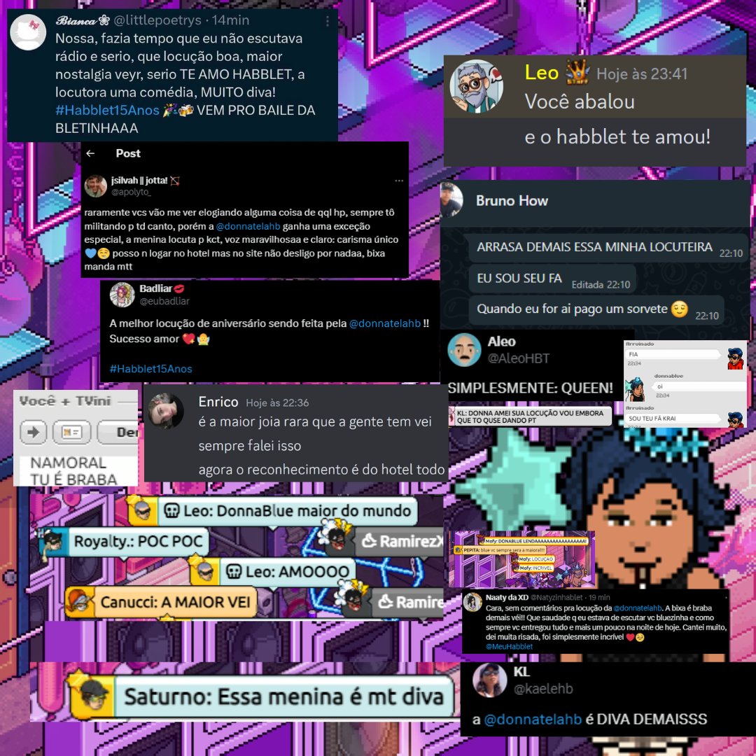 pretadoblues's tweet image. Hoje a debutante mais linda comemorava conosco o seu aniversário, mas quem ganhou o presente fomos nós! Não consegui registrar tudo, mas quero agradecer por fazerem parte de mais essa memória tão linda da minha trajetória como locutora do @meuhabblet #Habblet15Anos 

🥹💙 #Happy