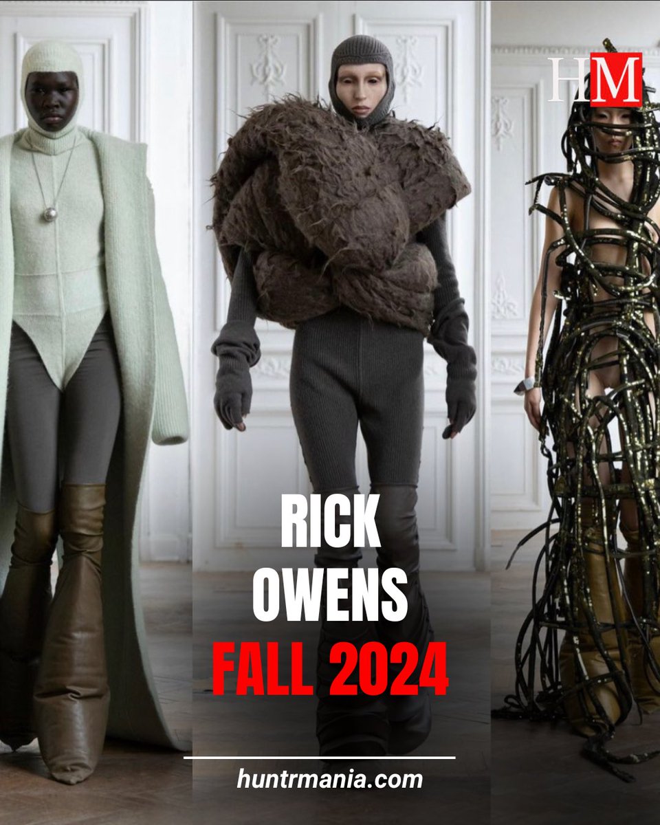 HuntrMania's tweet photo. Rick Owens Fall 2024
#RickOwens #fashion #huntrmania #fashionweek https://t.co/ToNOQYj3OX
