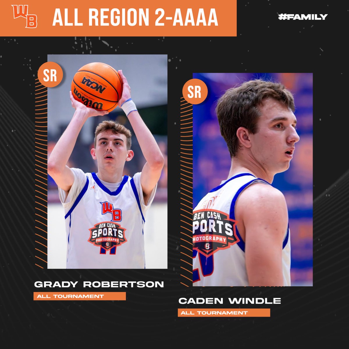Congrats to @Grady_Rob11 and @CadeDog20 being selected to the All Region 2-AAAA team!! #family