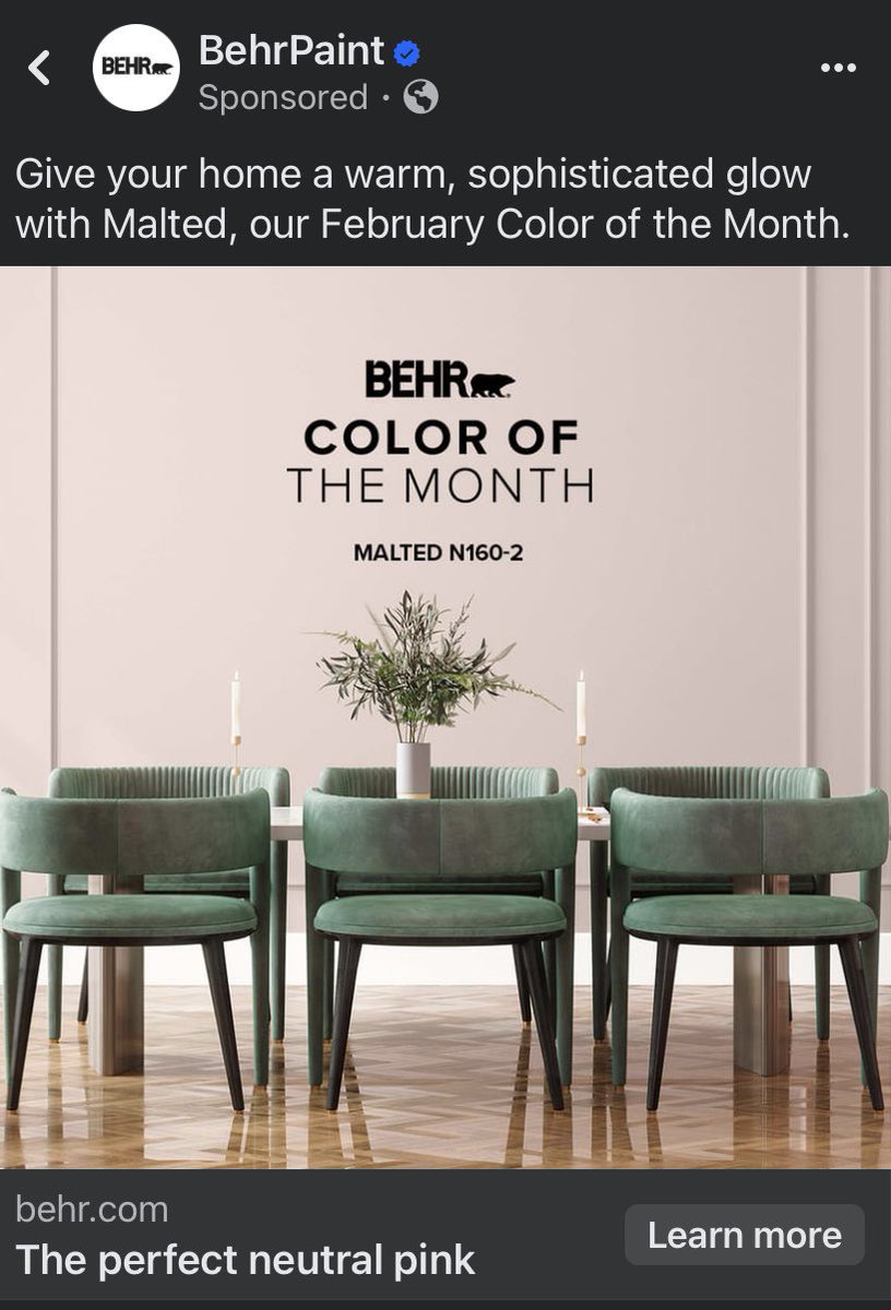 February Color of the Month, Malted. #behrpaint