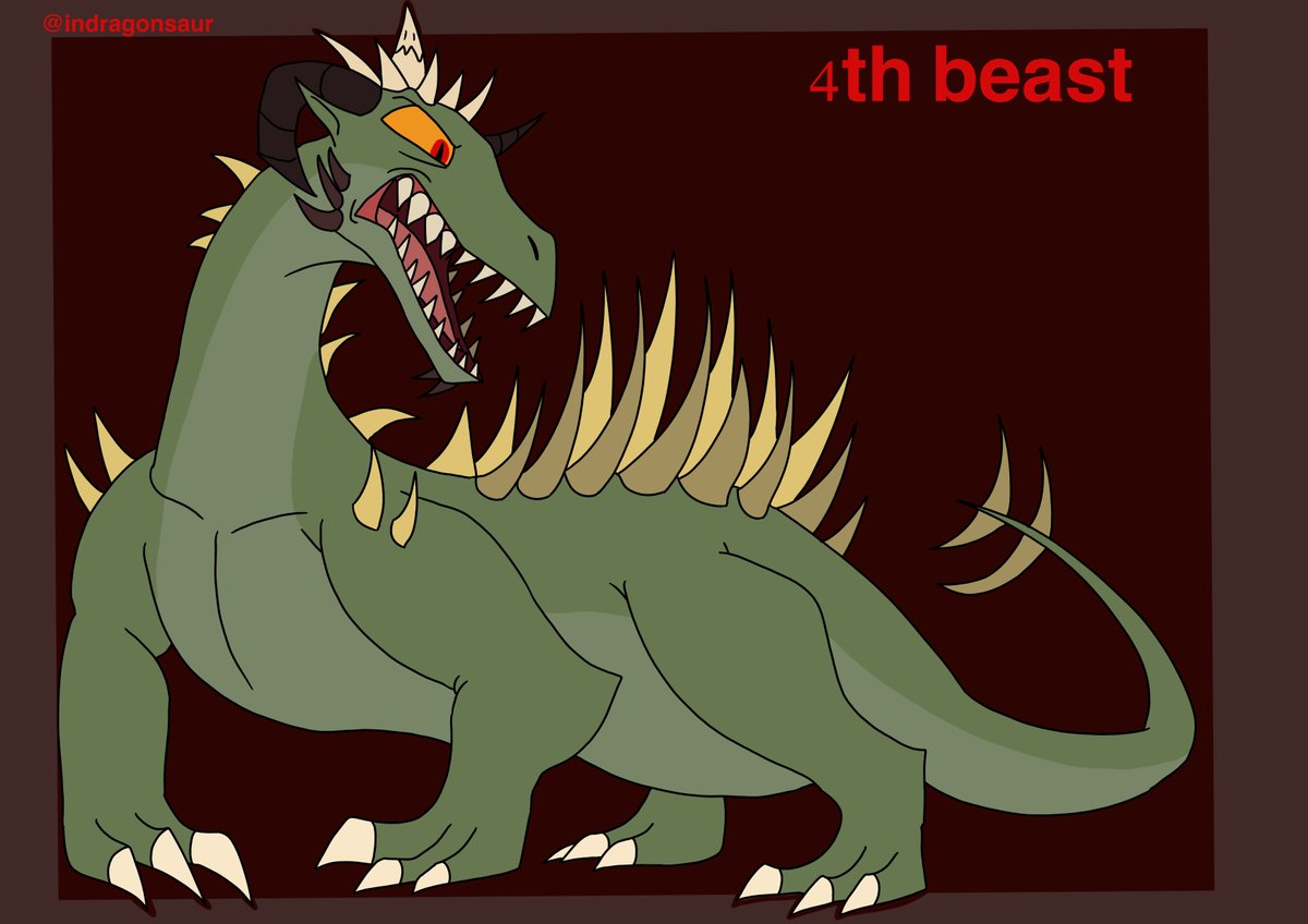 IndragonSaur's tweet photo. 4th beast of Daniel 7 ref #digitalart #artistsontwitter #digitalartists #HazbinHotel #ars_goetia #goetiaoc #HazbinHotelOC #Helluvaboss #HelluvabossOC #Kaiju #originalcharacter #ocref #ocreferences https://t.co/xkNvDyXiIm