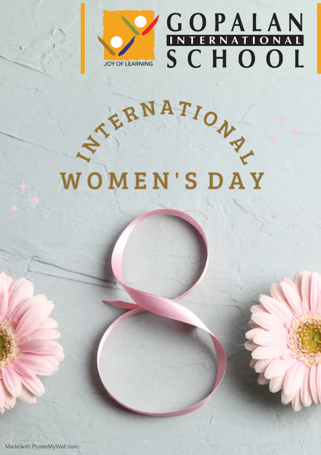 You are an incredible woman and you deserve to be celebrated. Wishing you a day as special as you are. Happy Women’s Day!
#gopalaninternationalschool
#joyoflearning
#happywomenday
#internationalwomensday❤️