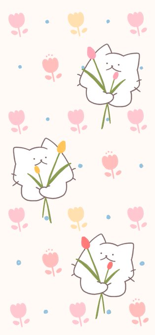 「花 白い猫」のTwitter画像/イラスト(新着)