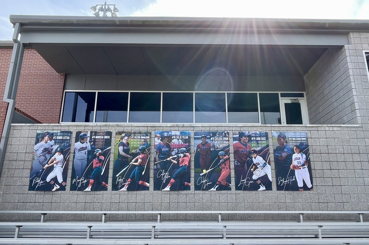 Proud of this group. Picked up 2 on opening day. Had to share a few pics of our beautiful complex. #RSUsoftball #ALLIN