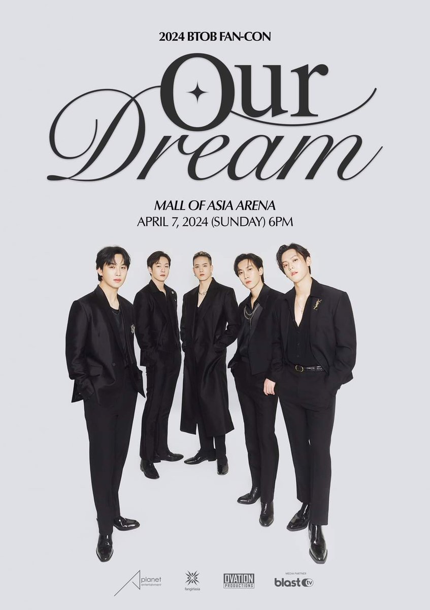 manilaconcerts's tweet photo. JUST ANNOUNCED 📢

Philippine Melodies! 2024 BTOB Fan-Con Our Dream in Manila!

🗓️  April 7, 2024
📍  SM Mall of Asia Arena 

Stay tuned for more details.

Presented by: @ovationprod 

#BTOB_OurDream_Manila https://t.co/7hGcBpJwbS