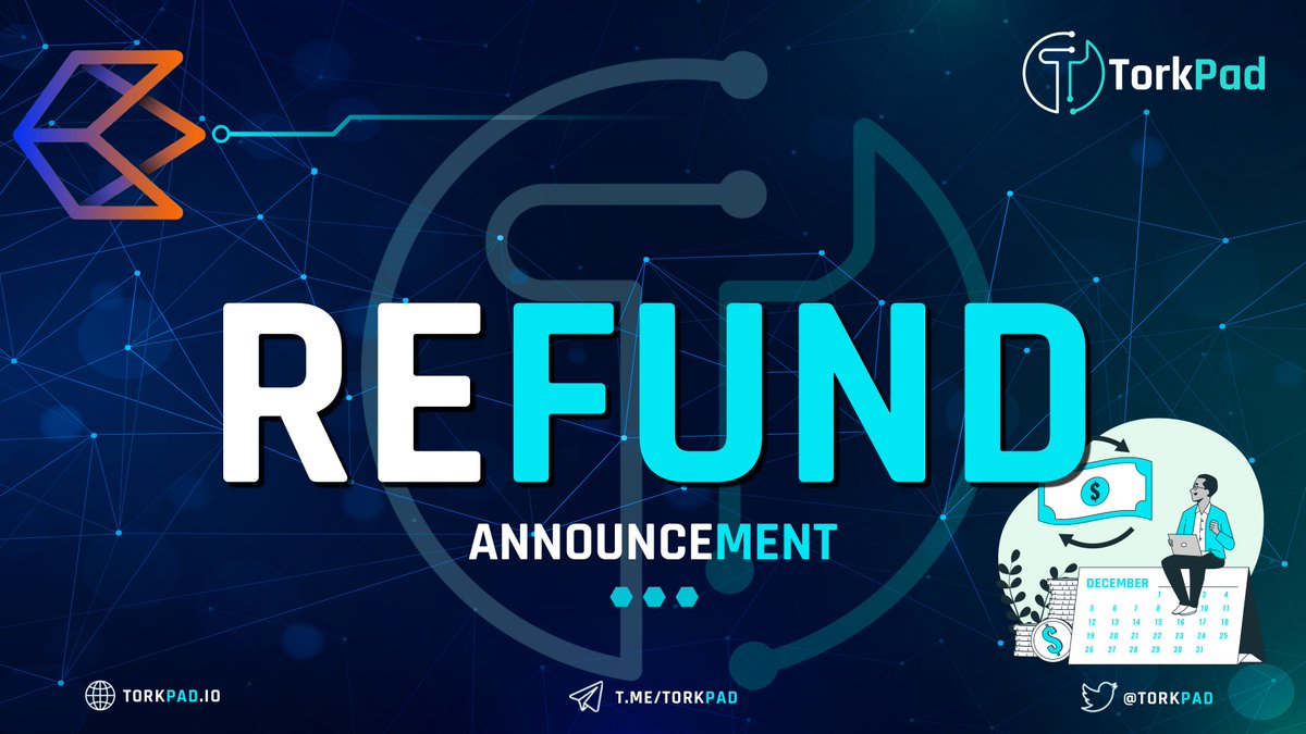 📌ANNOUNCEMENT OF EGONCOIN REFUND📌 👉We will issue a refund under our Safeguard programme to all those who participated in the #EGONCOIN #IDO on #TorkPad. 👉TorkPad values their investors, and all participants will be refunded within 24 hours. 👉Kindly Investors send EGONCOIN…