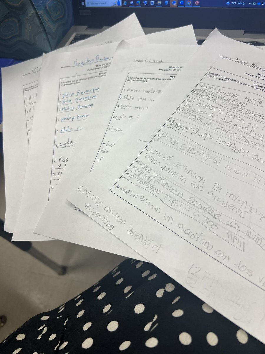 @MorrisBrandonES 3rd Grade DLI students did an outstanding job presenting their Black History projects in both English and Spanish! @dayanacamachou1 great job 💕🐝! #researchskills #communicators #IB