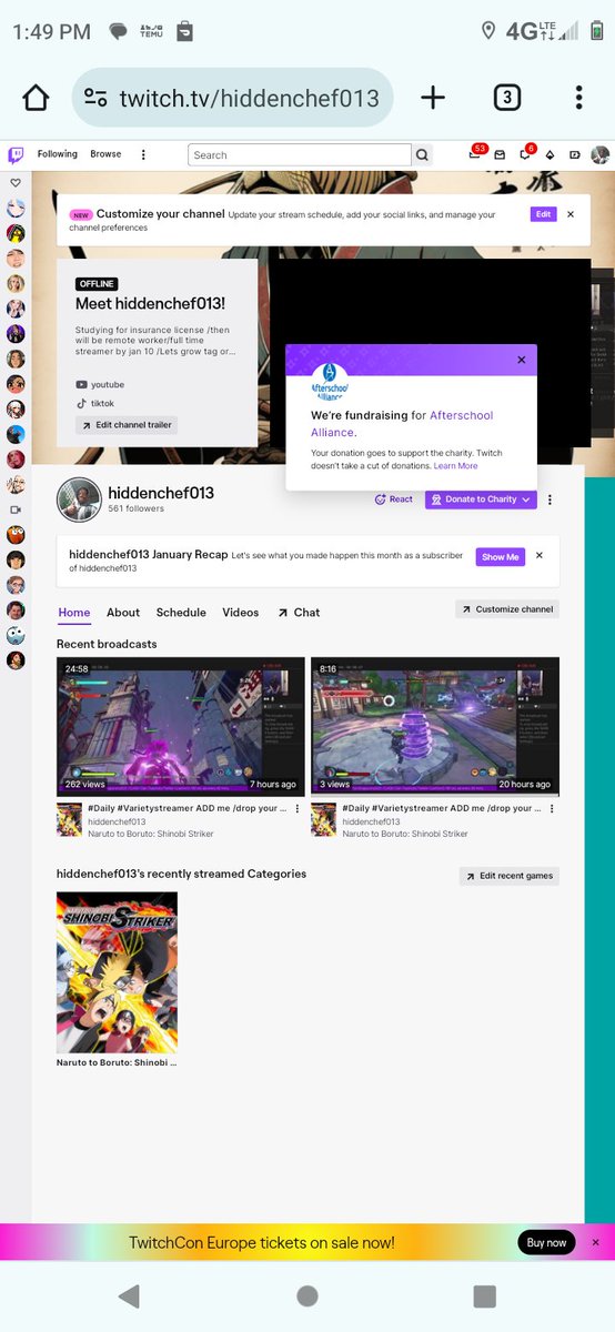 CzarDon3's tweet photo. https://t.co/9zikcCCyqR
πΌ#Library My socials #twitchtv #KickStreamer #ytshorts
#PS4
#shinobistriker
#Add me #Psn Kinglucero2021
#Dailylive #twitchKickYtDaily
#Aircaststreamer -#StreamingNow 7
sites
#twitter -8th - #Tweet
#LiveMe 9th #site - #AUDIO
#Gaming #Sub4subYt #GM https://t.co/769KLVUkpM