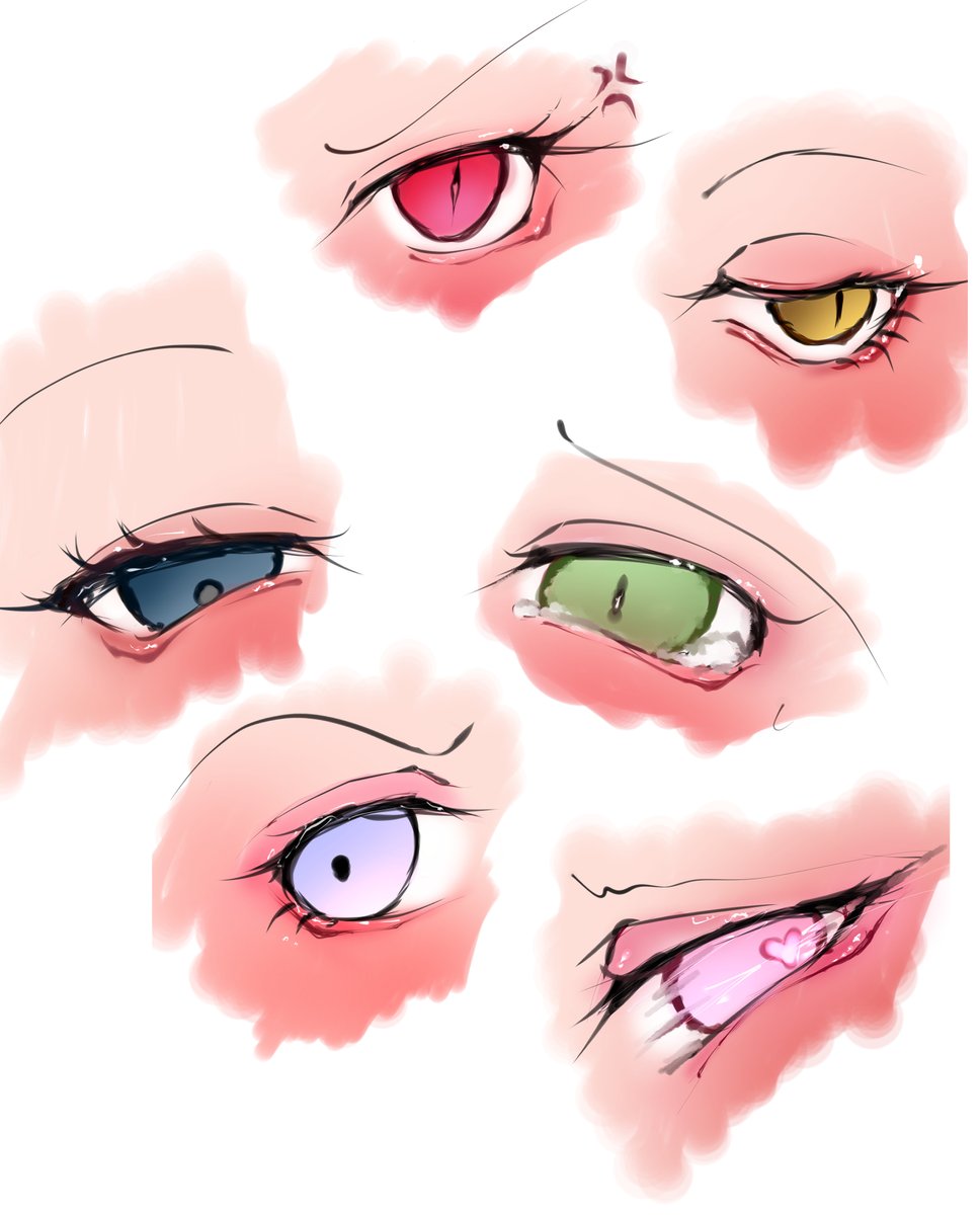 好きな目を描く 