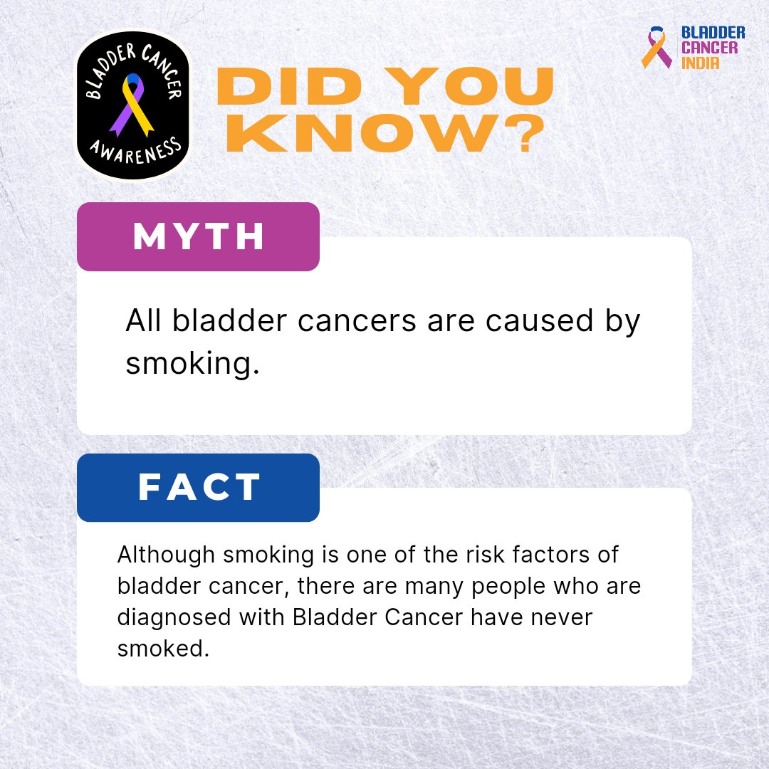 Myth vs Fact 

#CloseTheCareGap #cancerresearch #cancerawareness #cancerprevention #mythbusters #factsyoudidntknow #palliativecare #bladder #nosmoking