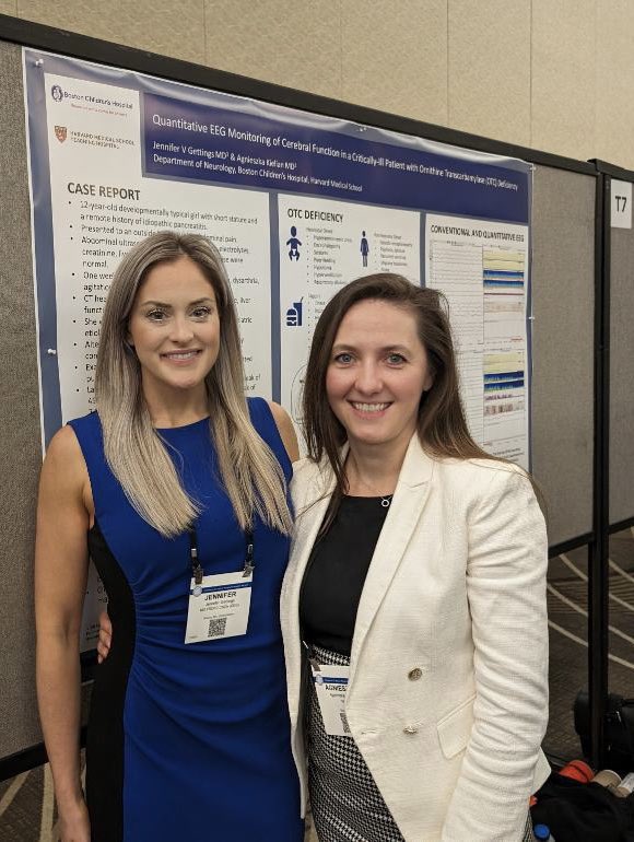 Jennifer Gettings (@drjennygettings) on Twitter photo Excited to be at <a href="/ACNS_org/">ACNS</a> in Orlando. Dr. <a href="/AKielian/">Agnieszka Kielian</a> and I presenting on quantitative EEG (<a href="/persyst/">persyst</a>) as part of Multimodal Neuro monitoring in the ICU for cerebral edema in a patient with an undiagnosed metabolic disorder <a href="/BostonChildrens/">Boston Children's</a> <a href="/BCHNeuroRes/">Boston Childrenās Child Neurology & NDD Residency</a> <a href="/harvardmed/">Harvard Medical School</a> <a href="/RareDiseases/">National Organization for Rare Disorders (NORD)</a> Excited to be at <a href="/ACNS_org/">ACNS</a> in Orlando. Dr. <a href="/AKielian/">Agnieszka Kielian</a> and I presenting on quantitative EEG (<a href="/persyst/">persyst</a>) as part of Multimodal Neuro monitoring in the ICU for cerebral edema in a patient with an undiagnosed metabolic disorder <a href="/BostonChildrens/">Boston Children's</a> <a href="/BCHNeuroRes/">Boston Childrenās Child Neurology & NDD Residency</a> <a href="/harvardmed/">Harvard Medical School</a> <a href="/RareDiseases/">National Organization for Rare Disorders (NORD)</a>