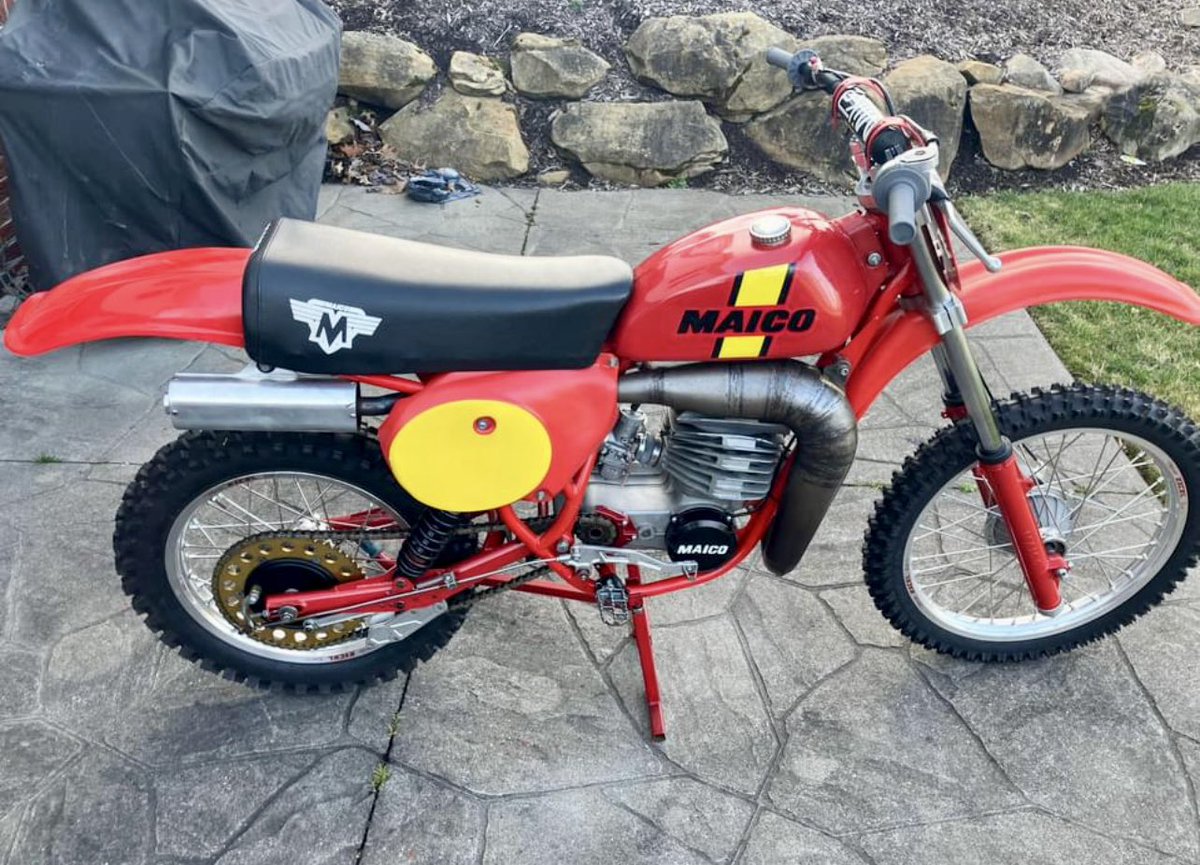 motodude511's tweet image. 1978 Maico Magnum 400 🇩🇪
#maico #vintagemotocross