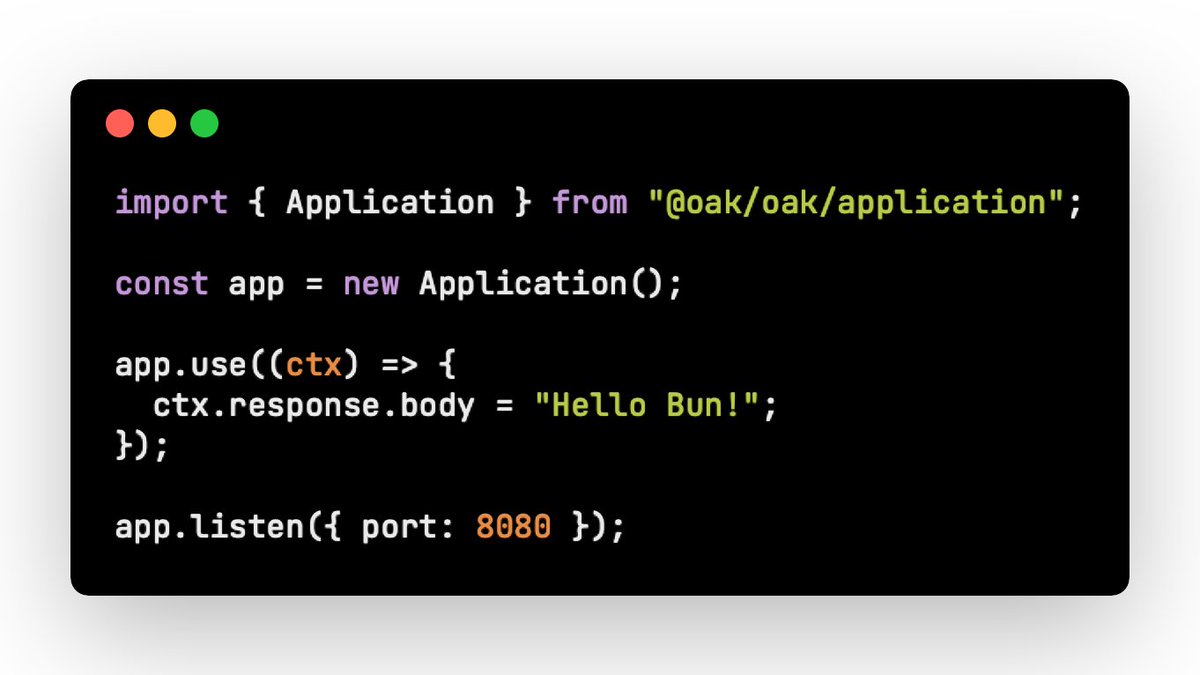 kitsonk's tweet image. Thanks to @jsr_io and some work the middleware framework that I originally wrote for Deno, oak (github.com/oakserver/oak/) now also works on @nodejs , @bunjavascript and #CloudflareWorkers. #JavascriptEverywhere