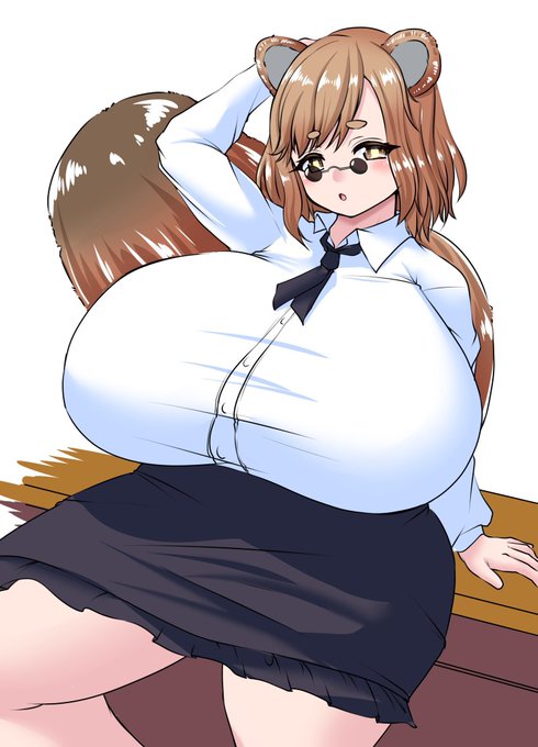 るぅるさんに描いて頂いた狸子(まみこ)さんのシンプルな暫定イメージ絵! 
タヌキモチーフだから低身長ムチムチでお腹もモチモチ…

因みに狸なので「玉付きで生やせる」 