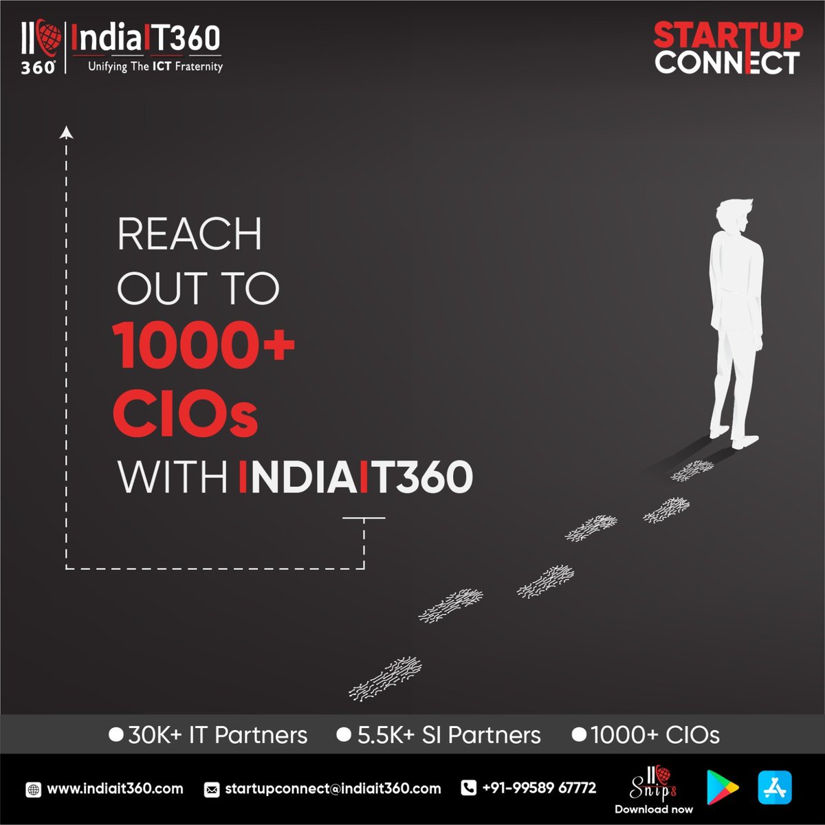 Connect your Startup business with 1000+ CIOs and unlock new opportunities for growth and collaboration!

Don't miss this chance to take your Startup to the next level at indiait360.com/startup.php

#StartupSuccess #CIOConnect #IndiaIT360 #NetworkExpansion #CollaborateToInnovate
