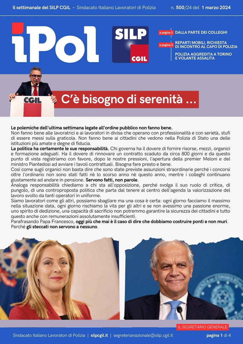 SILP CGIL Polizia tweet media