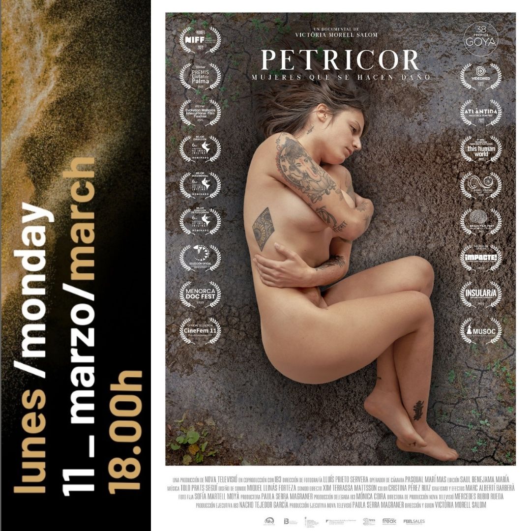 The Circular Group (@thecirculargr) on Twitter photo 'Petricor', de Victoria Morell, estará este mes de marzo compitiendo en el Festival Internacional de Cine Documental sobre Género de Soria (<a href="/MujeresdelMundo/">Mujeres del Mundo</a>). El film forma parte de nuestro catálogo en #Feelsales y #AgenciaFreak.
Proyección: Lunes, 11 de marzo, a las 18h 'Petricor', de Victoria Morell, estará este mes de marzo compitiendo en el Festival Internacional de Cine Documental sobre Género de Soria (<a href="/MujeresdelMundo/">Mujeres del Mundo</a>). El film forma parte de nuestro catálogo en #Feelsales y #AgenciaFreak.
Proyección: Lunes, 11 de marzo, a las 18h