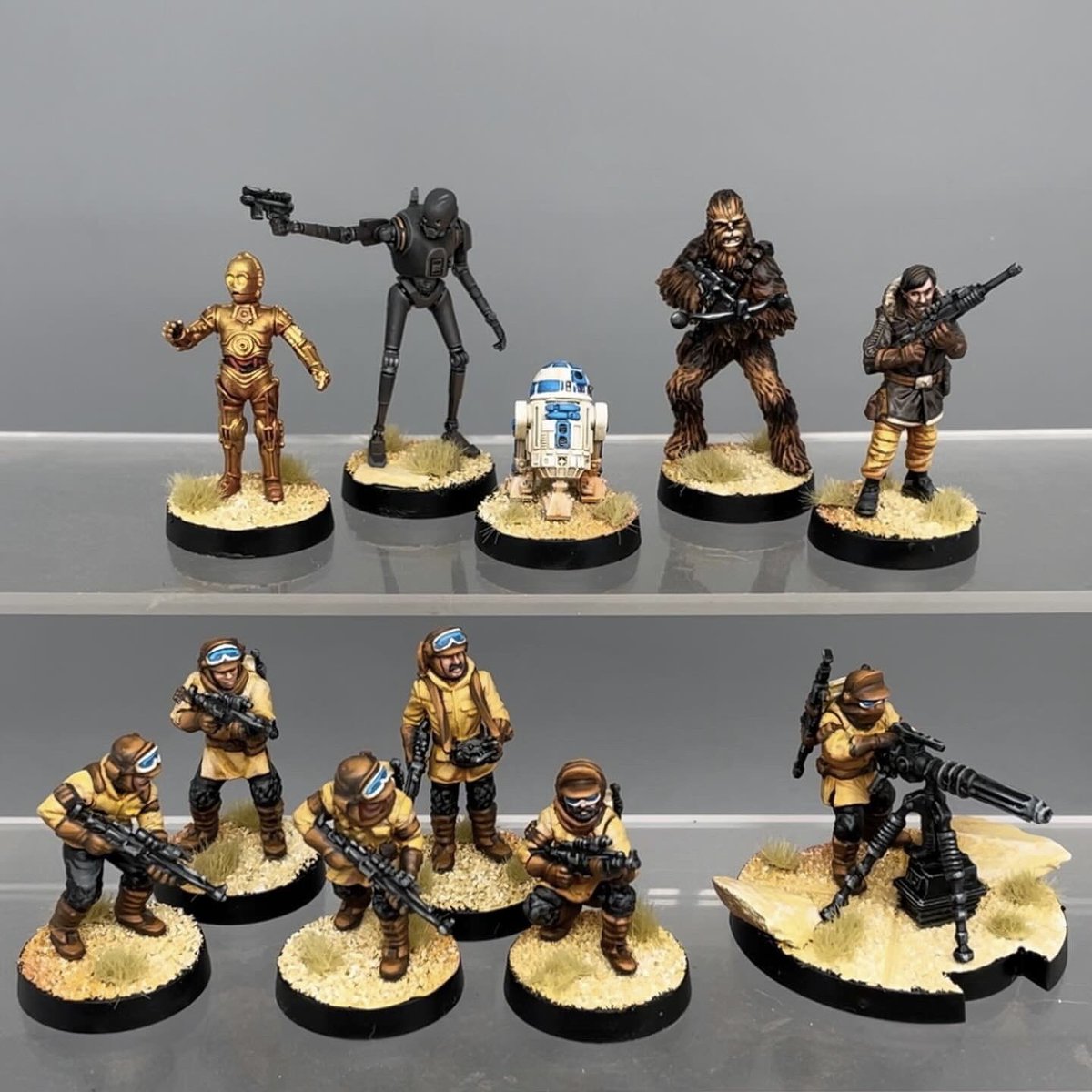 Our heroes are gathering people to fight the Empire 💪 #StarWarsLegion commission 🎨